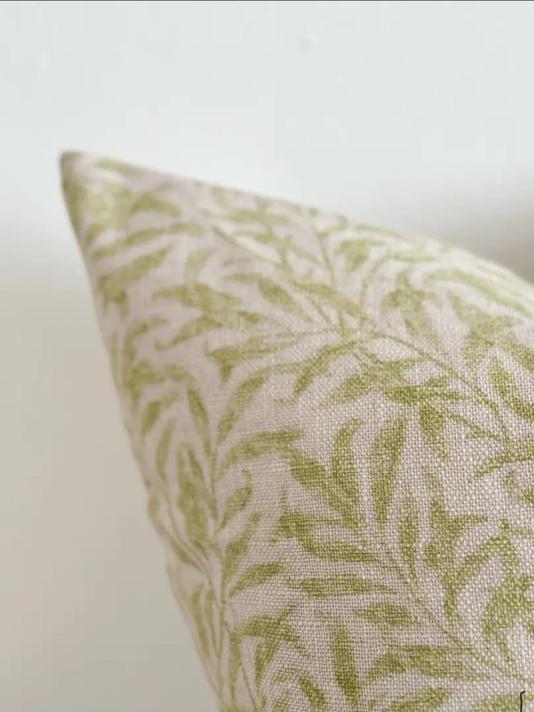 Cushion Cover – Olive Botanical