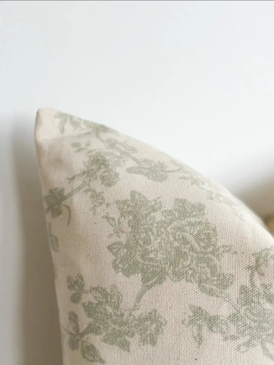 Cushion Cover – Aria Green Floral Print (53 × 53 cm)