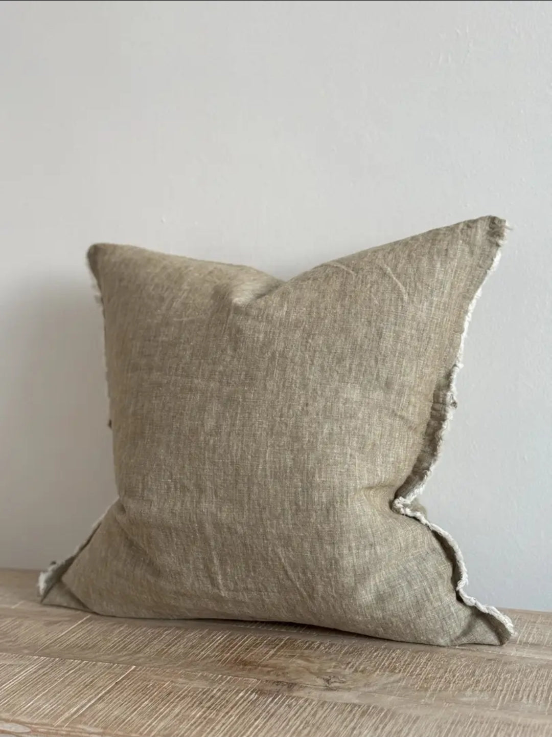 Cushion Cover – Esmee Olive Washed Linen Cushion