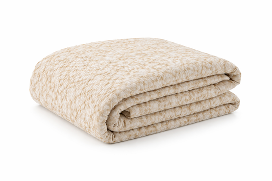 Wheat Cotton Quilt 240x260cm | Lightweight Summer Bedding