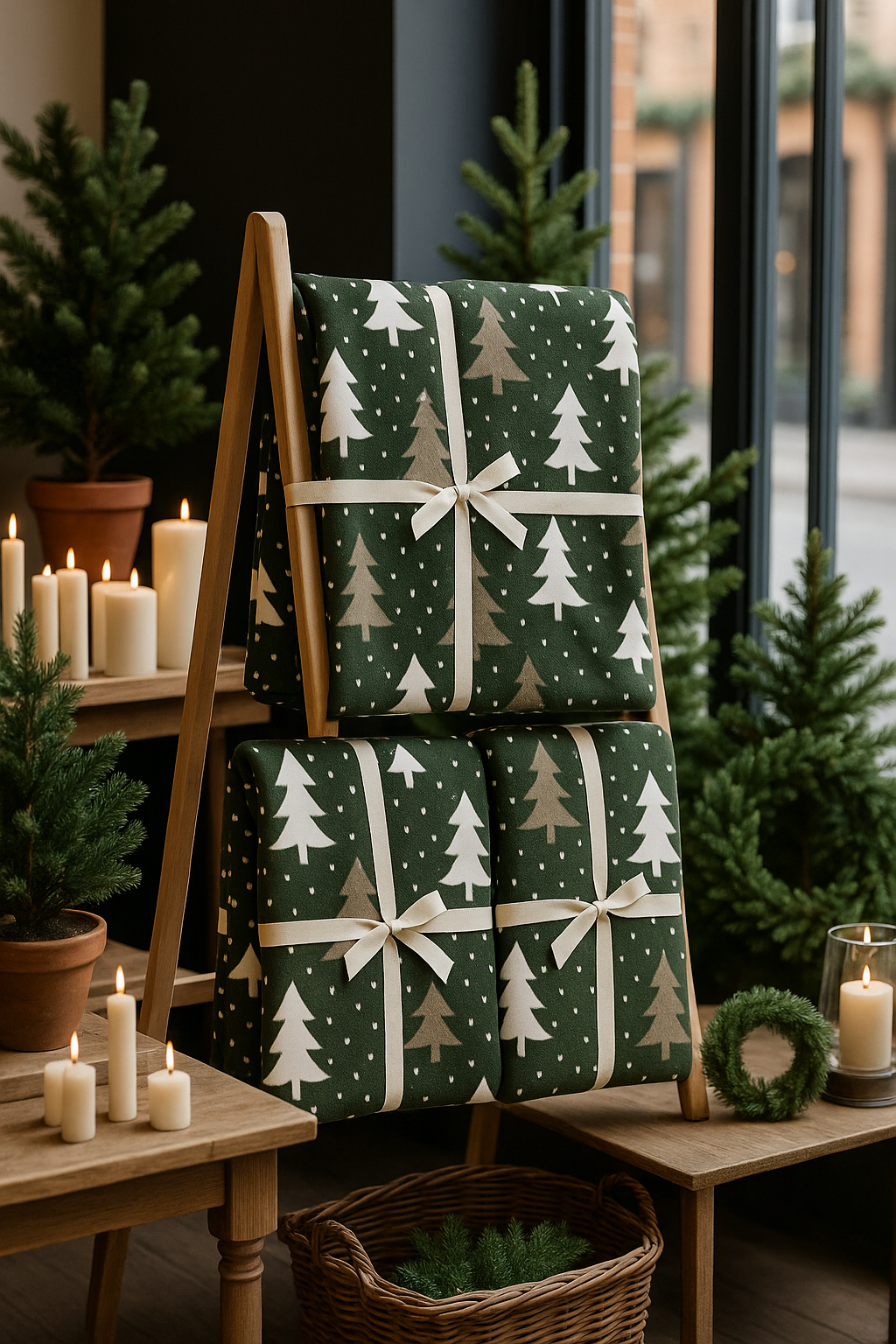 Forest Tree Throw (130 x 170cm) 100% Polyester | Soft Fleece Finish | by Walton & Co