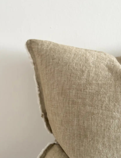Cushion Cover – Esmee Olive Washed Linen Cushion