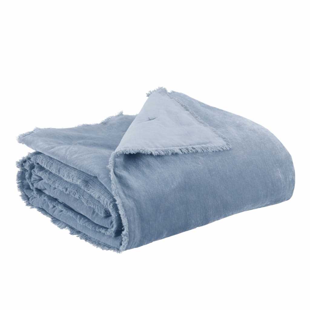 Fara Eiderdown Bed Runner – Titane (85 × 200 cm)