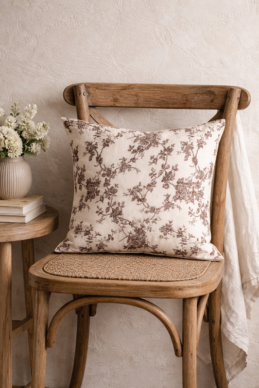 Cushion Cover – Aria Plum Print