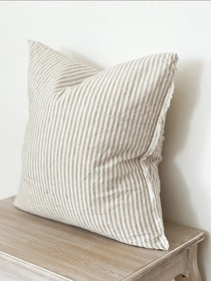 Esmee Beige Stripe Cushion Cover