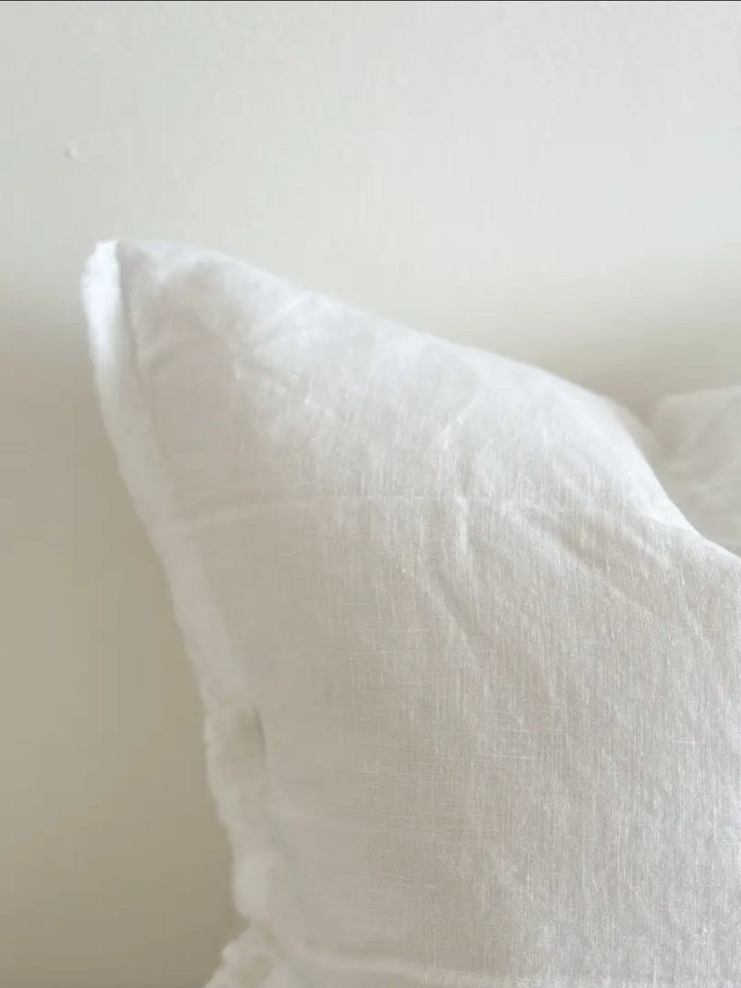 Esmee White Linen Cushion Cover 45 x 45cm