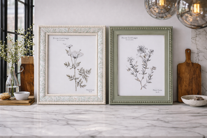 Wood & Leaf Photo Frame (8x10) – Modern Heritage Shelf & Console Styling